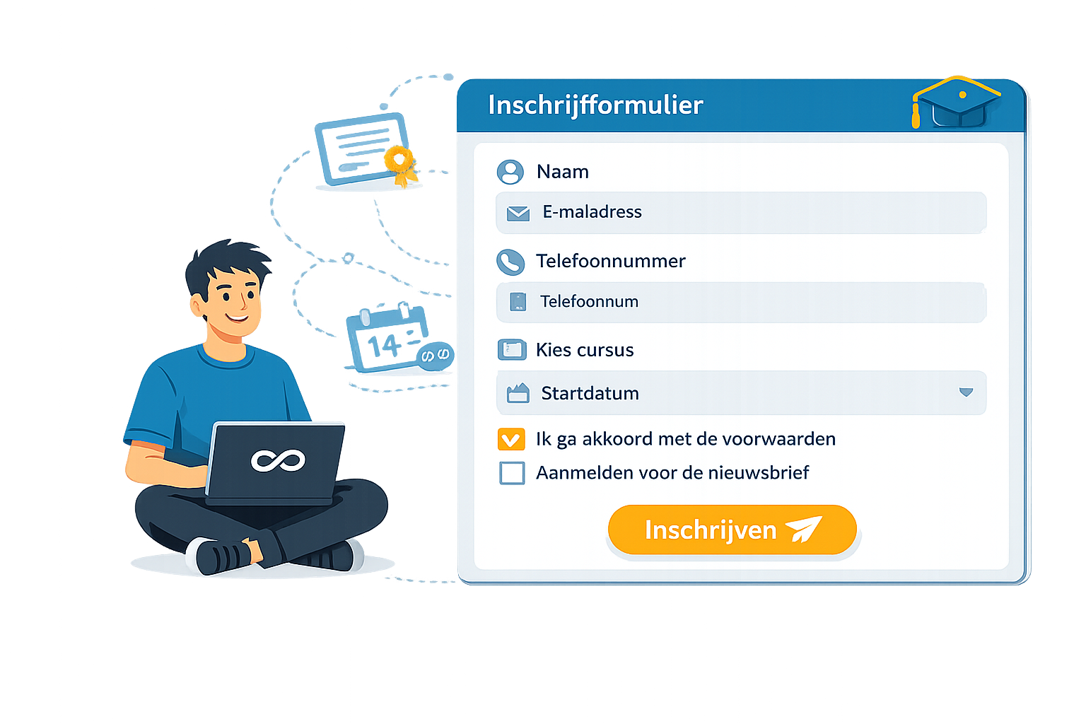 Inschrijven met 366.eu